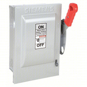SIEMENS Safety Switch, Non-fusible 30 A, Three Phase, 600V AC, Indoor