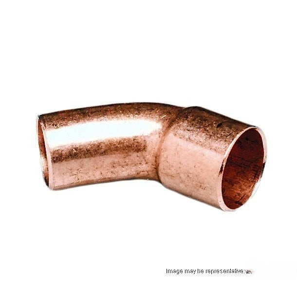 Copper Elbow, 45°, fitting, copper, 1-1/8" FTG x 1-1/8" C